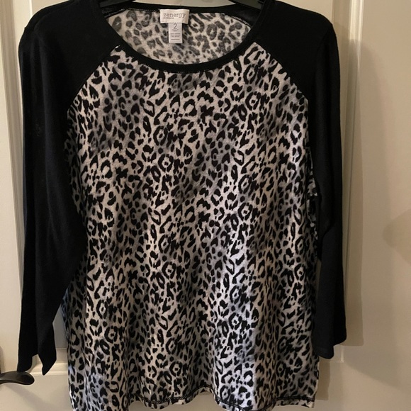 Chico's Tops - Chico’s Leopard Tee Large - Chico’sSize 2 NWOT